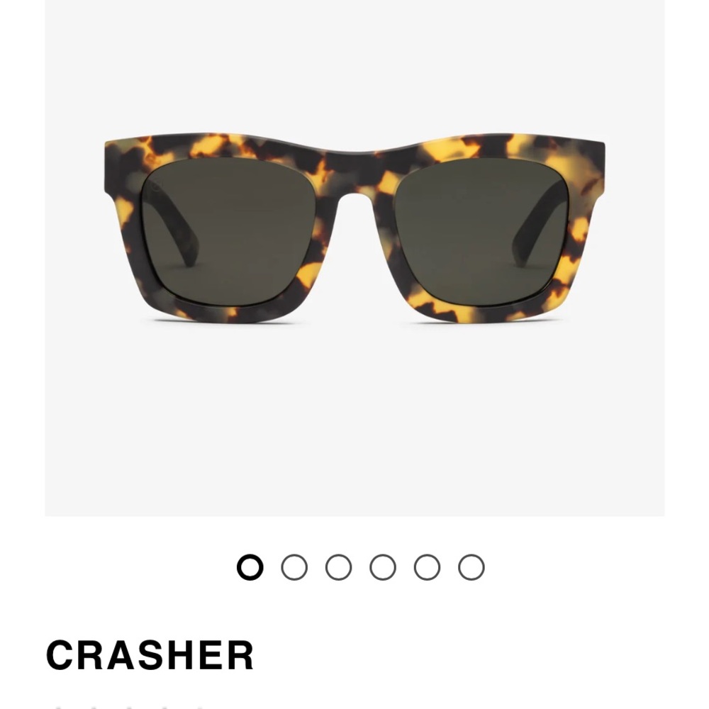 Electric Crasher Sunglasses 53MM size. Comes with original case. Tortoise/grey.